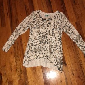 Karlie Brand Cheetah Metallic Gold Sweater